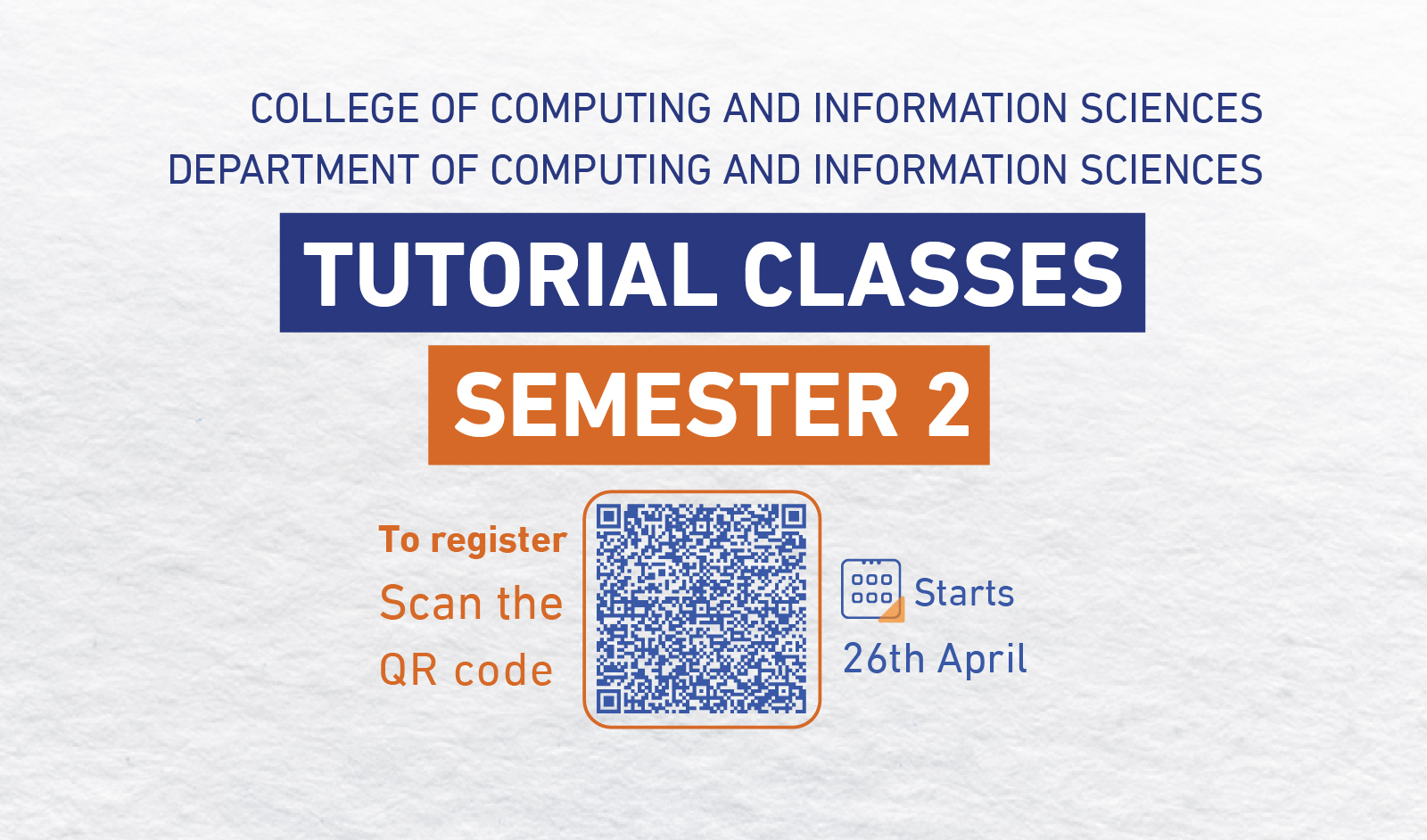 TUTORIAL CLASSES SEMESTER 2