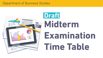 Midterm Examination Time Table