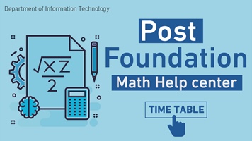 Post Foundation Math Help center