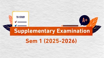 Supplementary Examination Sem 1 (2025-2026)