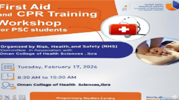 First Aid and CPR Training Workshop  for PSC students