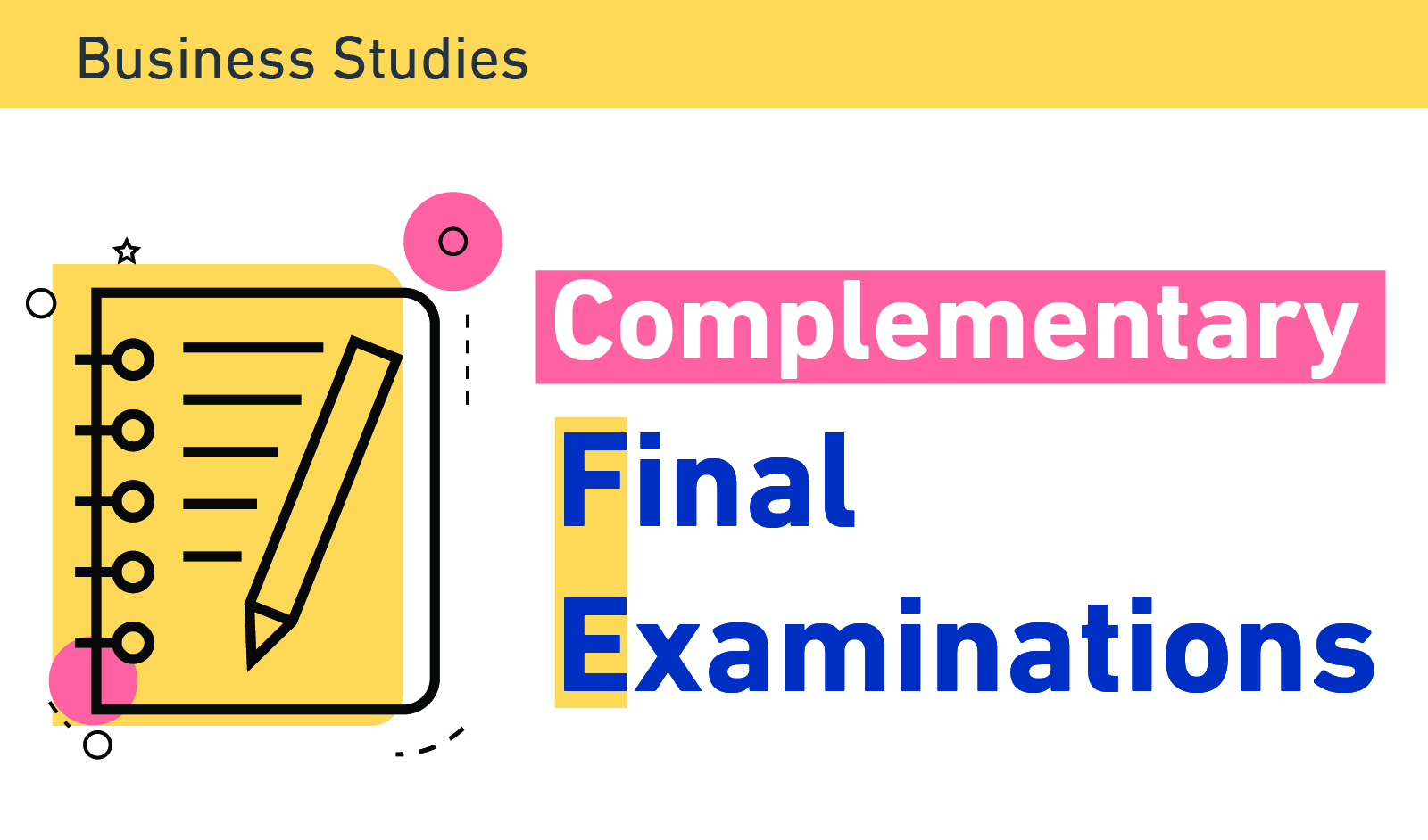 Final Complementary Examination Schedule