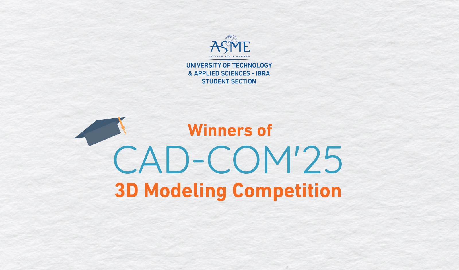 Winners of CAD-COM'25 3D Modeling Competition