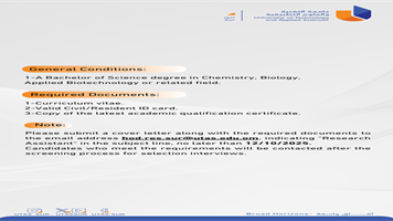 Research Assistant Job Advertisement