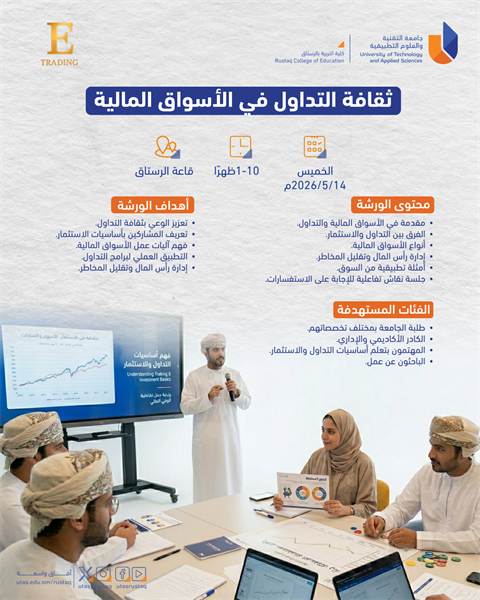 ورشة ثقافة التداول في الأسواق المالية