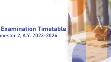 Final Examination Timetable Semester 2, A.Y. 2023-2024