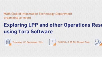 Information Technology Department - Exploring LPP and other Operations Research Problem using Tora...