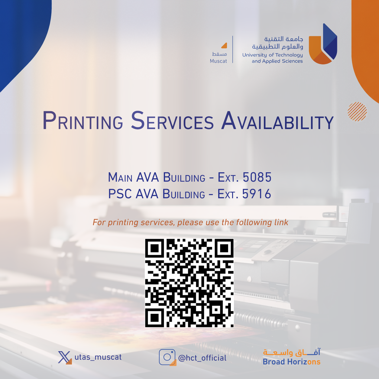 Available Print Example Printing Services Availability