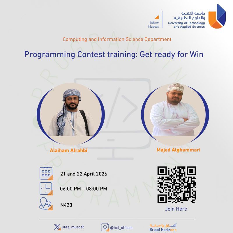 Programming Contest training: Get ready for Win