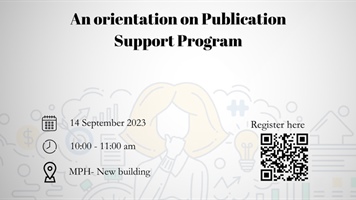 RCC - Orientation on Publication Support Program
