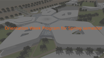Orientation Week Program for Spring semester - Academic Year 2025/2026