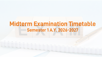 Midterm Examination Timetable Semester 1, A.Y. 2026-2027