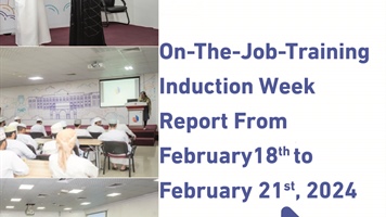 On-The-Job-Training Induction Week February 18th- 21st, 2024