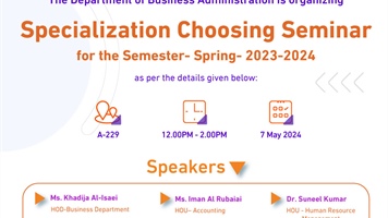 Specialization Choosing Seminar