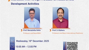 Interaction with Foreign Professor on Research and Development Activities