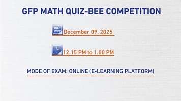 GFP MATH QUIZ-BEE COMPETITION
