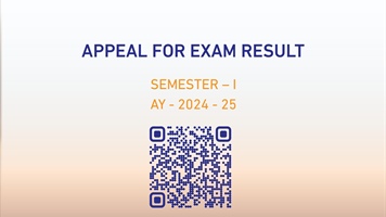 Appeal Against Exam Result - Semester-1 AY-2024-2025