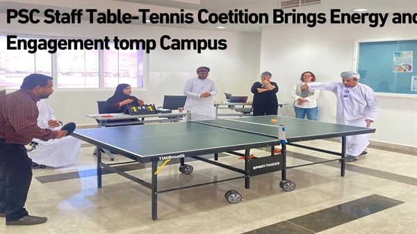 PSC Staff Table-Tennis Competition Brings Energy and Engagement to Campus