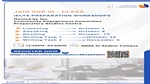 IELTS Preparation Workshops during the months of October and November 2026.