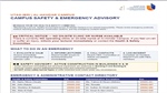 PSC Health & Safety Committee Issues Campus Safety & Emergency Advisory for Al-Akhdar Campus