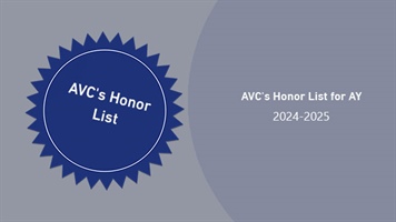 AVC's Honor List for AY 2024-2025 – (February 2025)